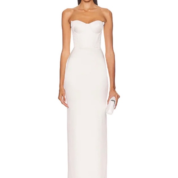 Alex Perry | Aniston Strapless Long Dress - Picture 1 of 9